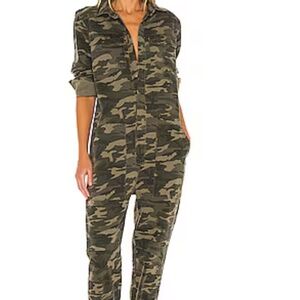 Paradise utility jumpsuit in camo.